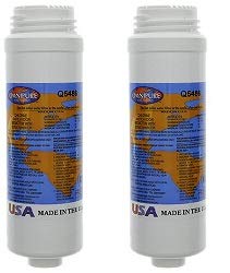 Omnipure - Q5486 Q-Series GAC and Phosphate Water Filter - Granular Activated Carbon (GAC) and Polyphosphate for Reverse Osmosis (RO) System (2-PACK)