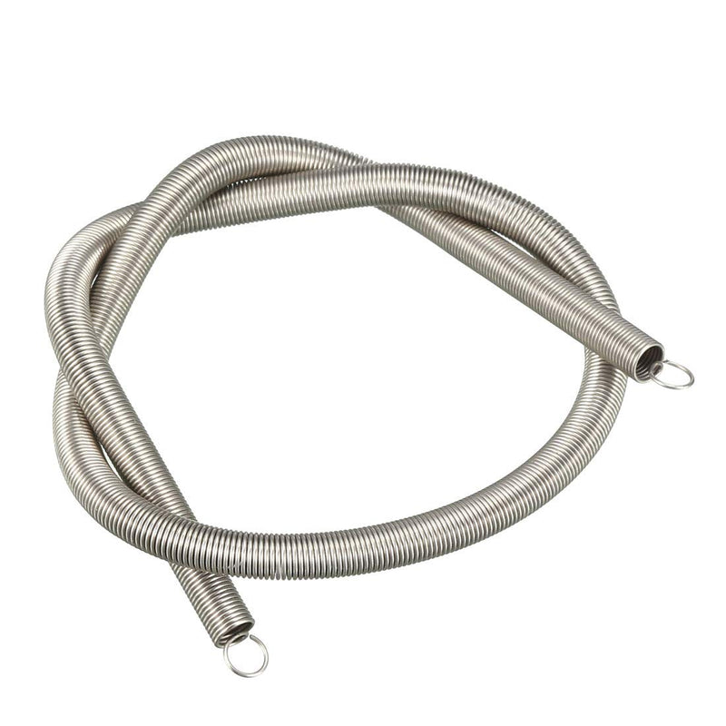 uxcell Extended Tension Spring Wire Diameter 0.02", OD 0.2", Free Length 11.81" Stainless Steel Small Dual Hook Tension Spring for Machinery Construction Industrial 0.02"x0.2"x11.81"