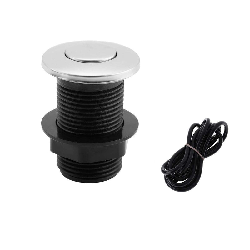 𝟐𝟎𝟐𝟑 𝙐𝗽𝒈𝒓𝒂𝒅𝒆𝒅 Sink Top Push Button with Air Hose Replacement, Air Switch Button for Garbage Disposal Air Actived Switch Sink Garbage Disposal Parts by Ketofa