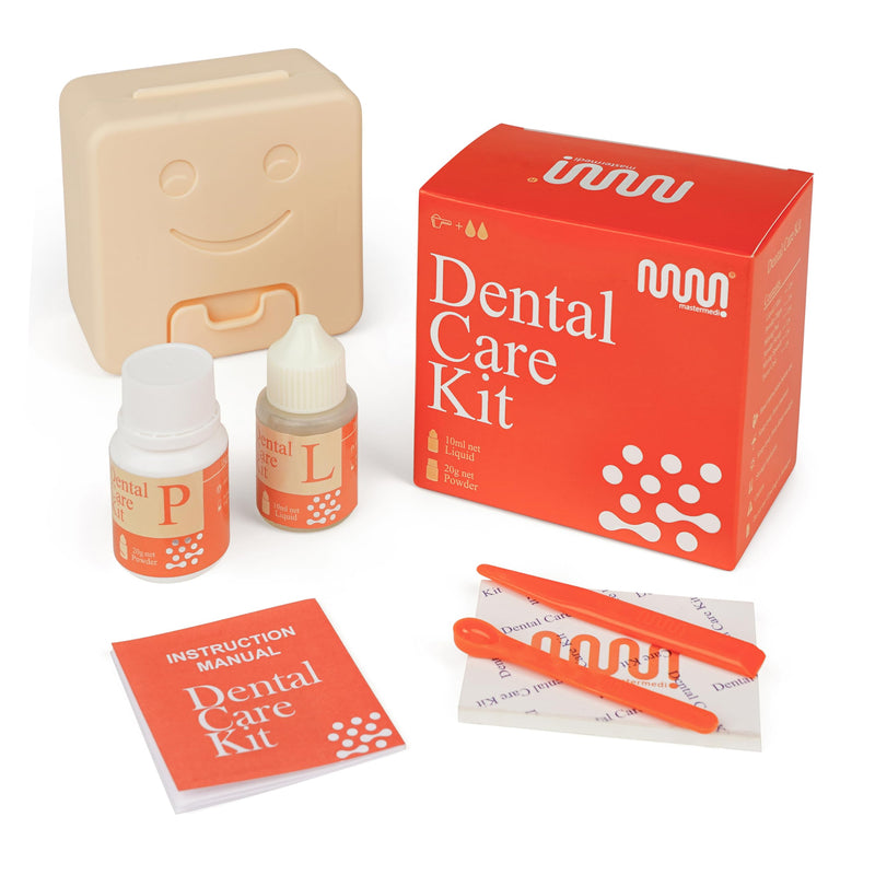 mastermedi Zinc Oxide Eugenol Cement Dental Care Kit Glue For Crowns & Bridges Filling - NewNest Australia
