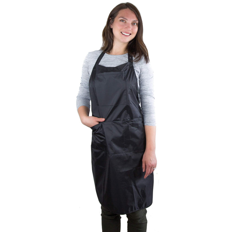 Hair Stylist Apron - Waterproof Apron Protective Coating - Nail Tech Apron Cosmetologist Apron - Grooming Apron - Salon Apron Black Apron - Pvc and Polyester