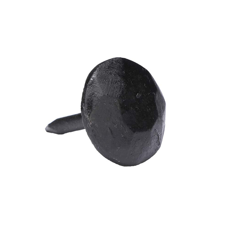 A29 Round Iron Clavos Decorative Nails, Hand Forged 1 inch Clavos Black, Natural Black Finish, Decorative Bolts for Wood Doors, Cabinets, Furniture, Shutter Nails (Set of 12) 1 x 1 Inch 1" x 1 - 1 1/4" (12 pk)