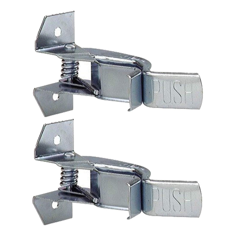 Heavy Duty Metal Gaint Spring Grip Clamp Tool Hanger Wall Orgainzer for Garage Closet Brooms and Mops Wall Mount Holder (Pack of 2) Pack of 2