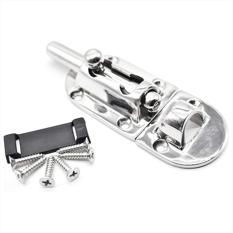 MARINE CITY Barrel Bolt Door Latches, 316 Stainless Steel, Rust & Corrosion-Resistant, Ideal for Windows, Hatches, Cabinets (Small) Small