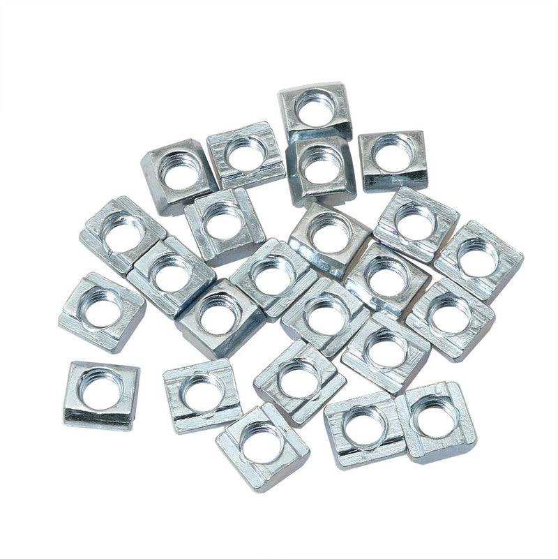 24pcs 20 Series 2020 Series M6 T-Nut Sliding Nut T-Slot Nut for 6mm Aluminum Extrusion Profile 2020 Series Slot Groove 24 2020series M6