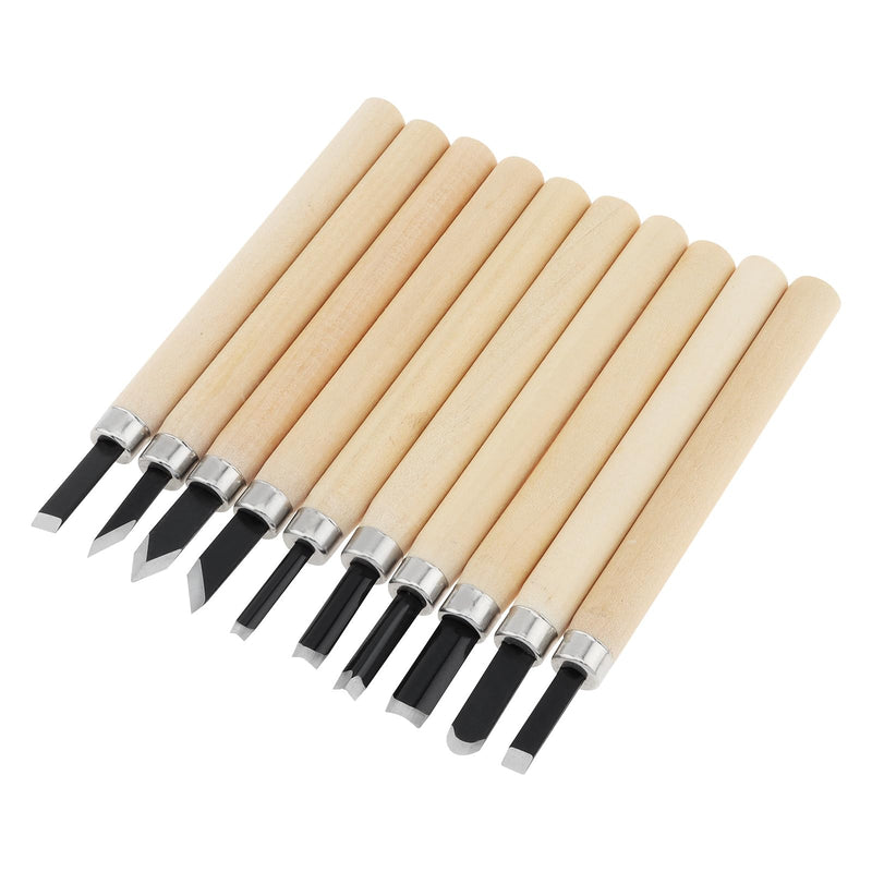 OriGlam 10pcs Professional Wood Carving Chisel Set, Carbon Steel Wood Carving Tools, Woodworking Chisels Wood Chisel Kits, Power Grip Carving Tools Great for Carving Woodworking Beginners & Kids