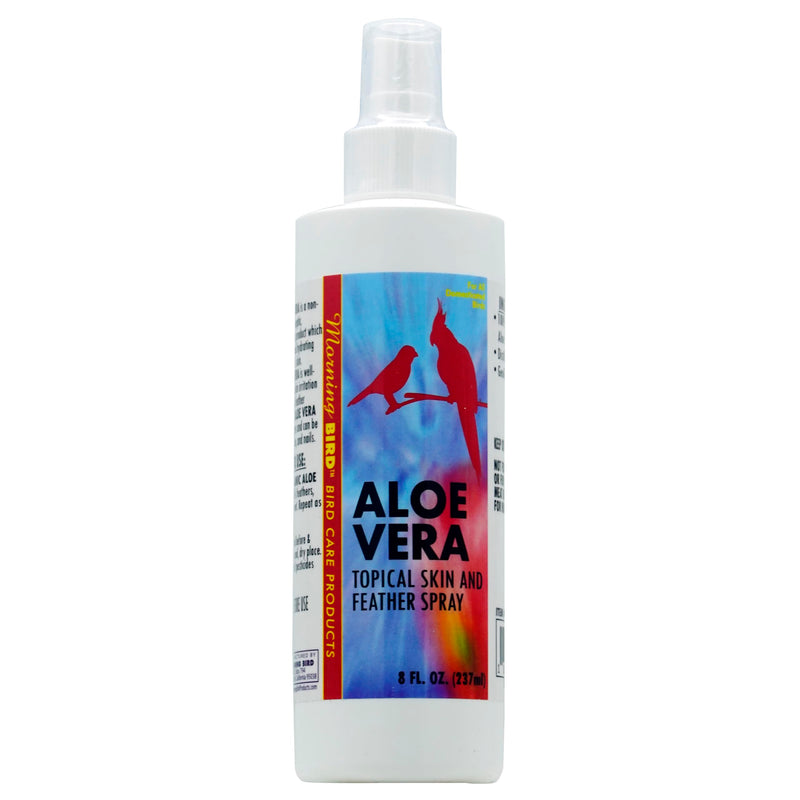 Morning Bird Organic Aloe Vera, Non-Toxic Bird Spray, Soothing and Hydrating, 8 Fl Oz 8 Fl Oz (Pack of 1) - PawsPlanet Australia