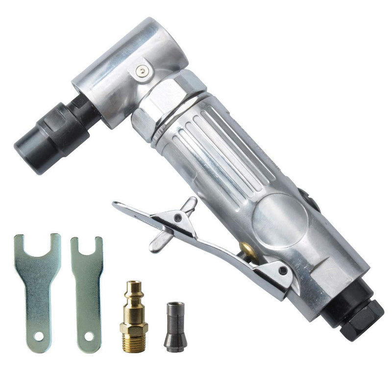 1/4-Inch Angle Air Die Grinder, Mini Air Angle Die Grinder, pneumatic angle die grinder, 90 Degree Angled Air Die Grinder, Edge Series Air Angle Die Grinder, Polished color