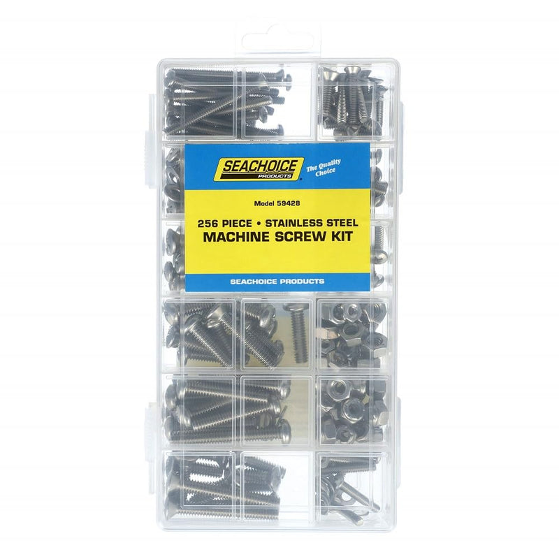 SEACHOICE Stainless Steel Machine Screw Kit, 256 Piece