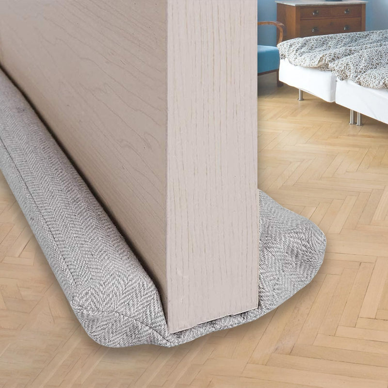 VISEMAN 36 Inch Under Door Stopper-Door Noise Blocker, Double Sided Door Stopper, Machine-Washable Nylon-cotton Beige