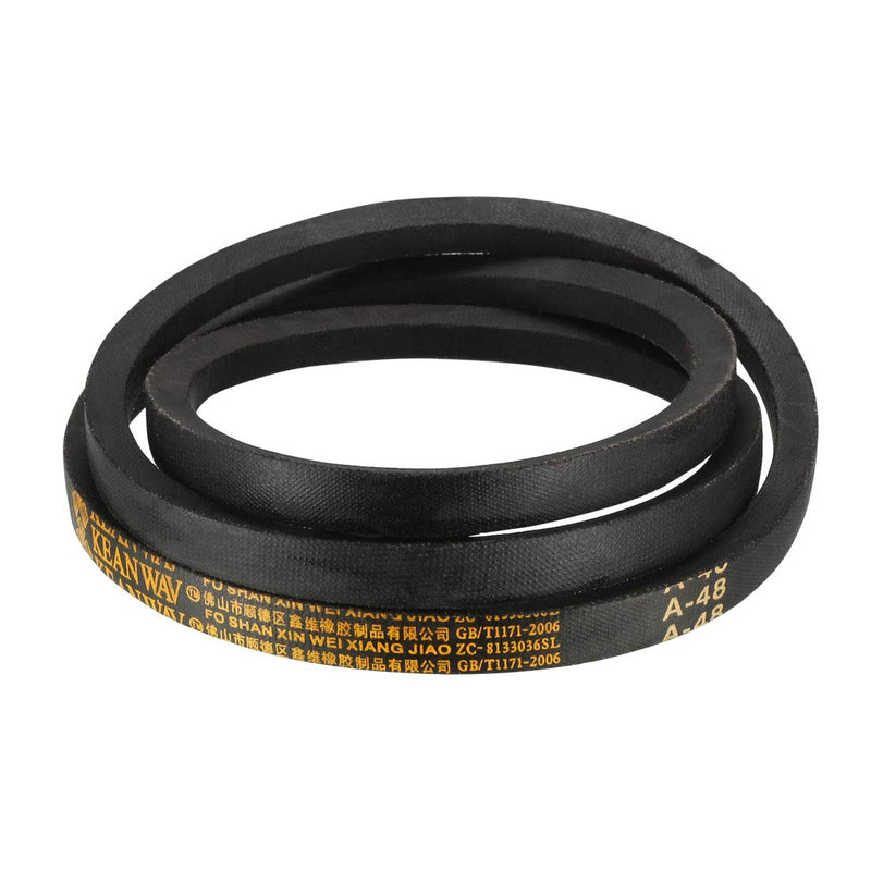 uxcell A48 Drive V-Belts 48" Inner Length 47" Inner Girth 13mm Width 8mm Thick JIS Standard A-Section Rubber Drive Industrial Transmission Belt 48"