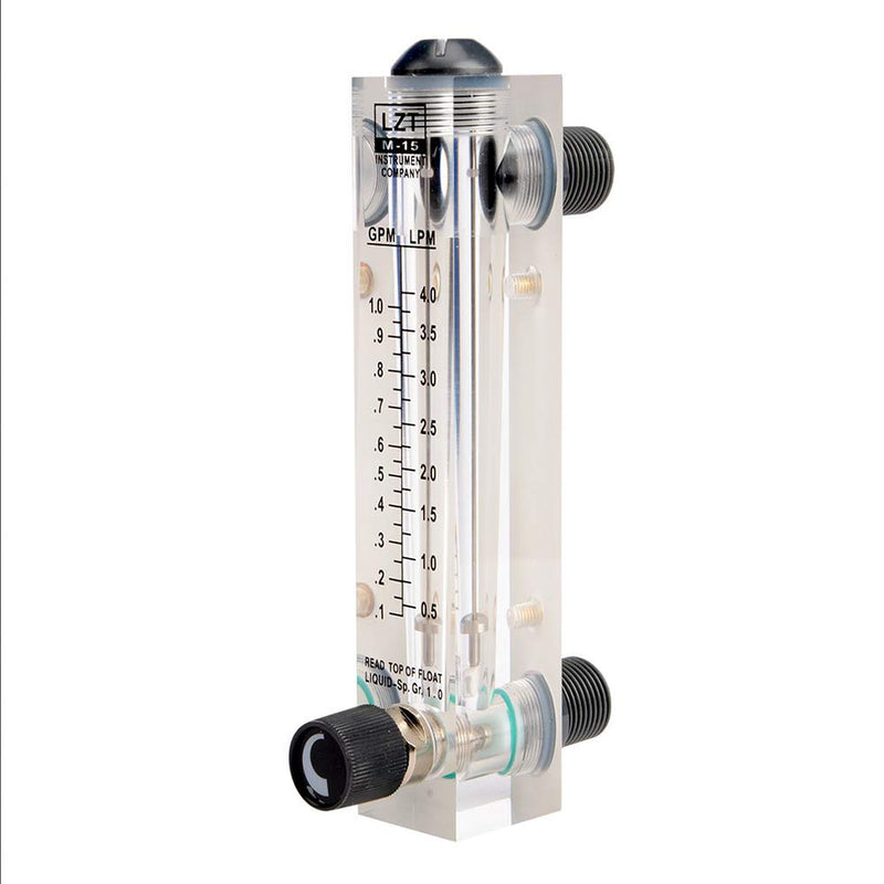 0.1-1GPM 0.5-4LPM Water Flow Meter Panel Mount Type FlowmeterMeters
