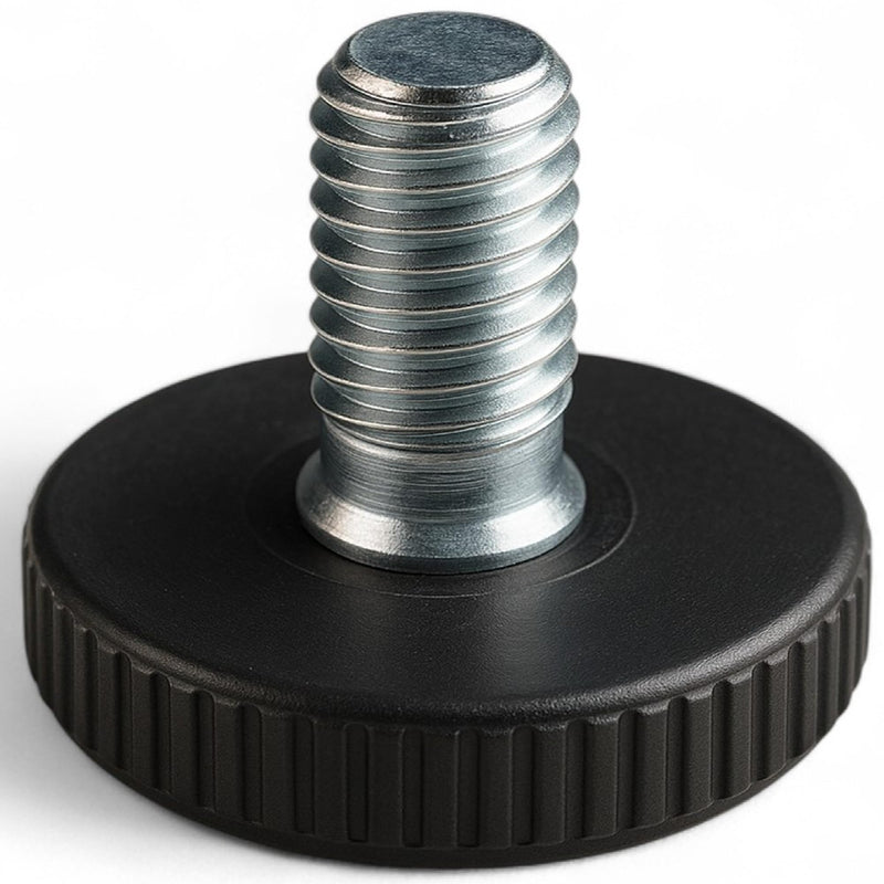 16 Outdoor Furniture Levelers 5/16-18 with Approx 5/8" Threaded Stud Table Levelers Adjustable Furniture Feet Patio Furniture Feet Leveling Chair Legs to Protect Surface (16 pcs Pack)