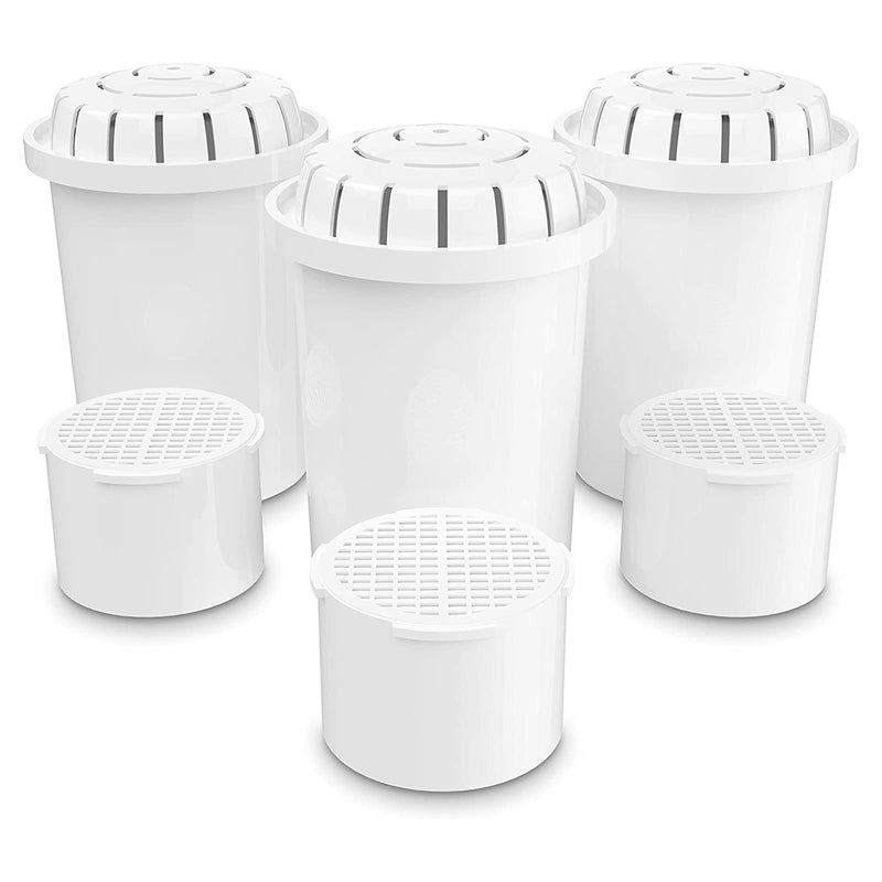 Invigorated Water - 3-Pack Alkaline Water Filter PH001 with 3-Pack PH002 UF Membrane Replacement for Water Filter Pitchers (PH001: 96 Gallons/Filter, PH002: 264 Gallons/Filter) 6