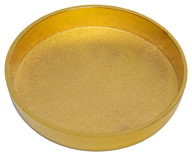 ANDUSTRIAL - Polished Brass Caster Cup - to Protect Expensive Rugs, Carpets, from Indentations - for Grand Piano, Steel Safe, Heavy Furniture, Chair, Sofa, Table - 3" Solid Brass with Felt Pad - 1 Pc 3" Brass Caster Cup