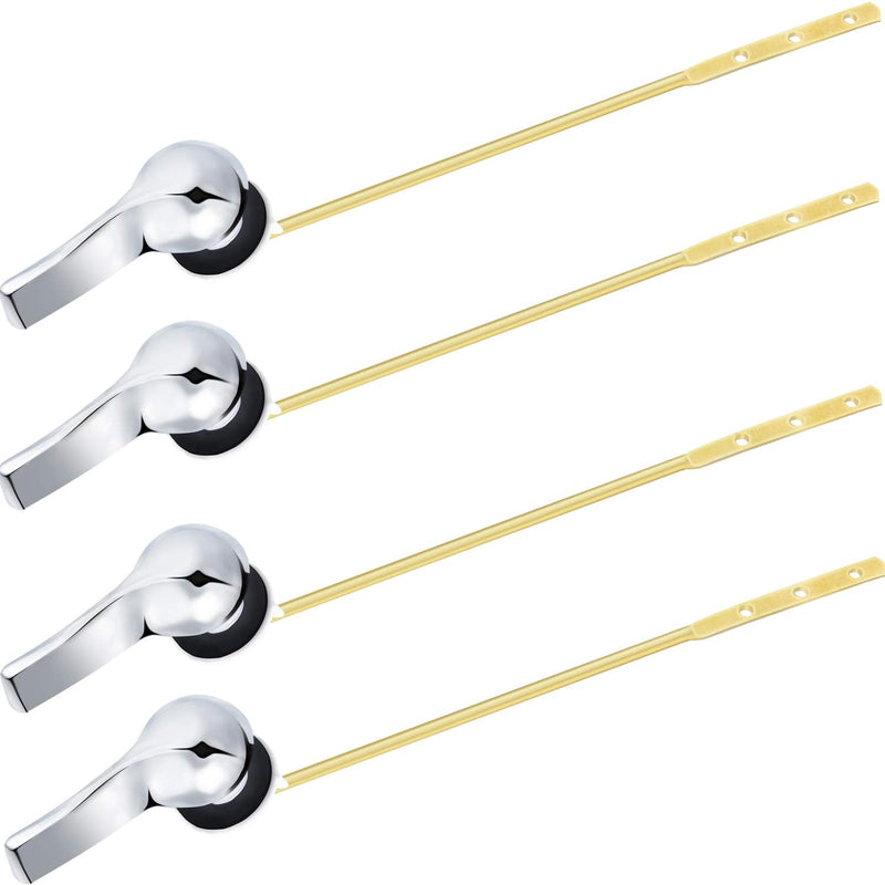 4 Pieces Toilet Tank Handle Flush Lever Replacement Universal Flush Lever Finish Handle for Most Front Mount Toilet