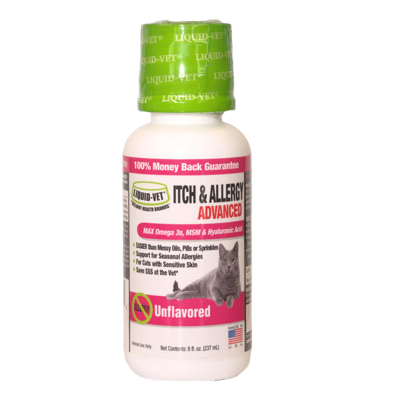 by Cool PET Holistics Feline Itch & Allergy Advanced Formula, Plain, 8 oz Unflavored - PawsPlanet Australia