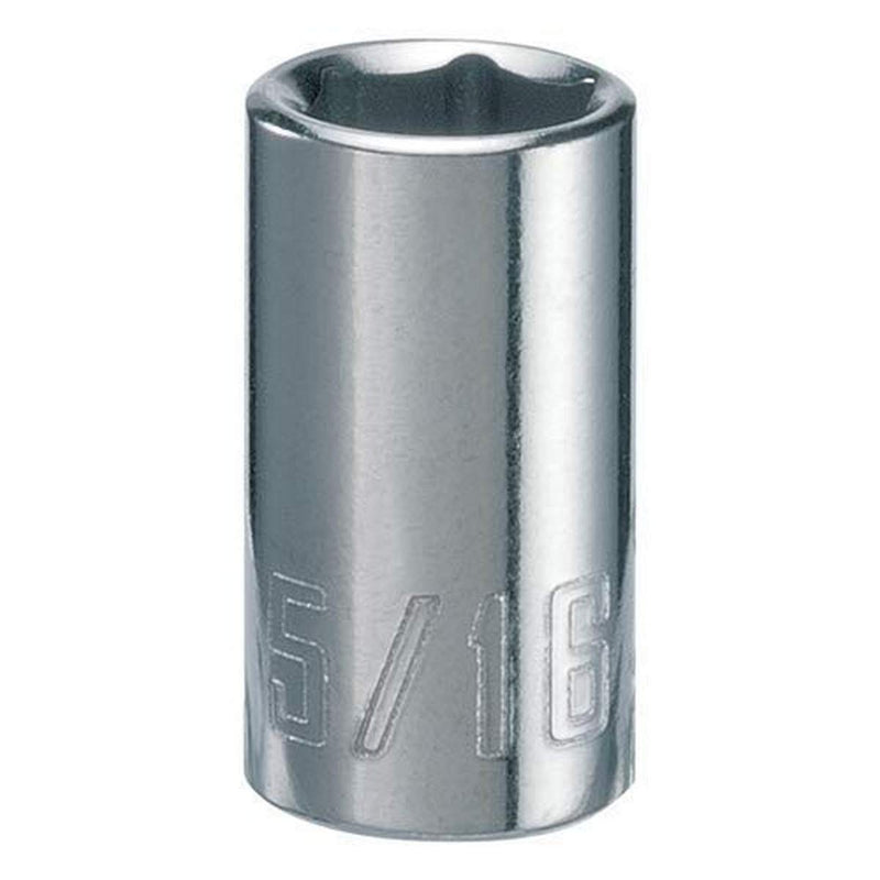 CRAFTSMAN Shallow Socket, SAE, 1/4-Inch Drive, 5/16-Inch, 6-Point (CMMT43495) 5/16 Inch (Pack of 1)