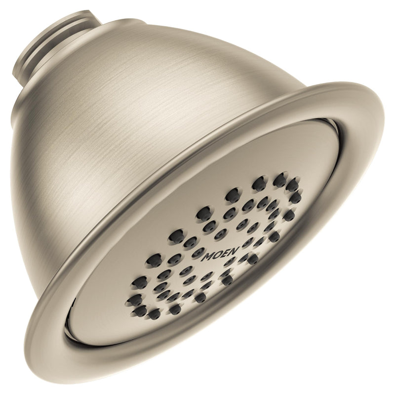 Moen 6371EPBN 4-Inch Fixed Eco-Performance Single Function Showerhead, Brushed Nickel