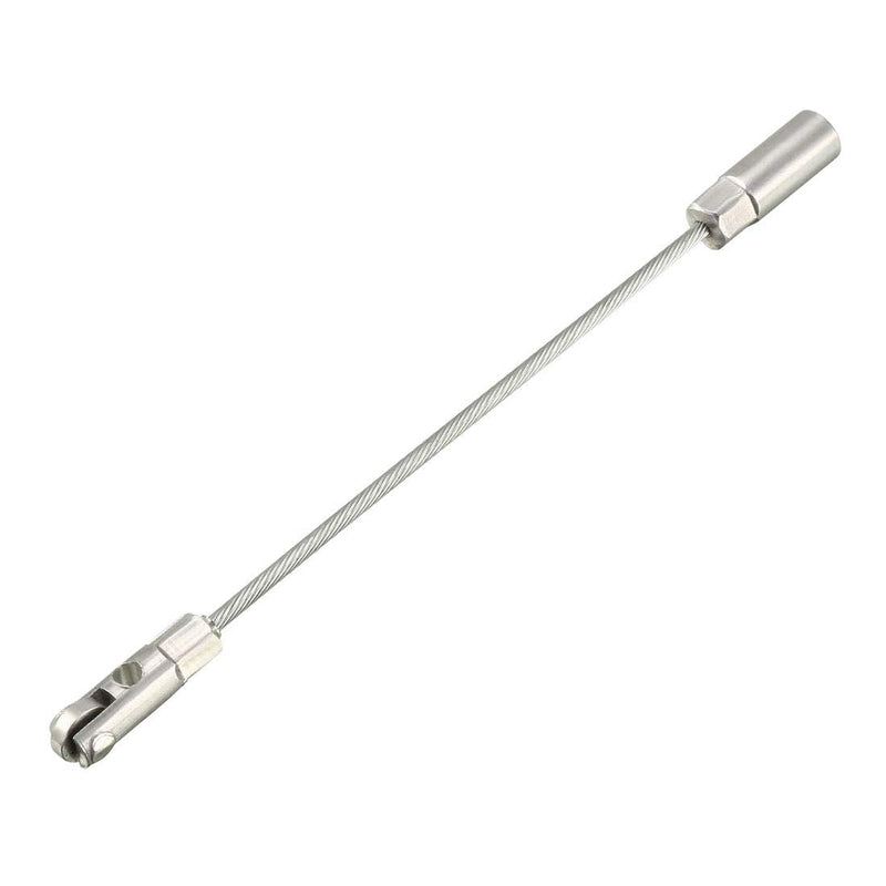 uxcell 117mm/4.61inch Flexible Fish Tape Replacement Leader Wire Cable Puller with Roller for 4mm Fish Tape Wire Puller