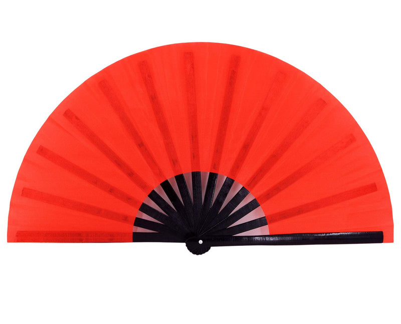 Large Folding Hand Fan Rave Fan, Red