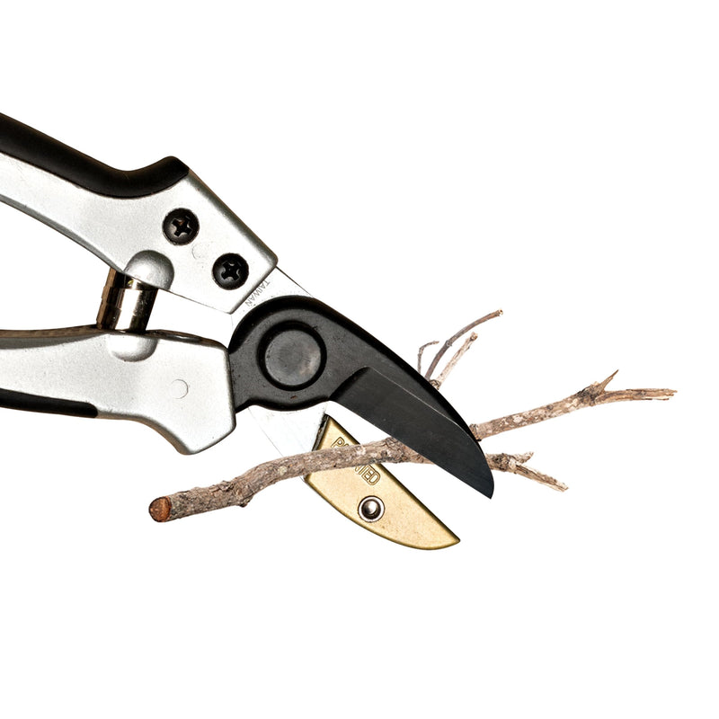 Anvil Pruning Shears for Gardening - 7.75” Heavy Duty Branch Cutter Garden Shears with Rubber Grips for Dry Stems or Small Wood Branches - Hand Pruners for Gardening Tools by Kings County Tools 8" Anvil Pruner