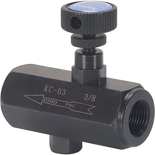 Flow Control Throttle Check Valve 3/8" NPT 3000PSI Carbon Steel Hydraulic