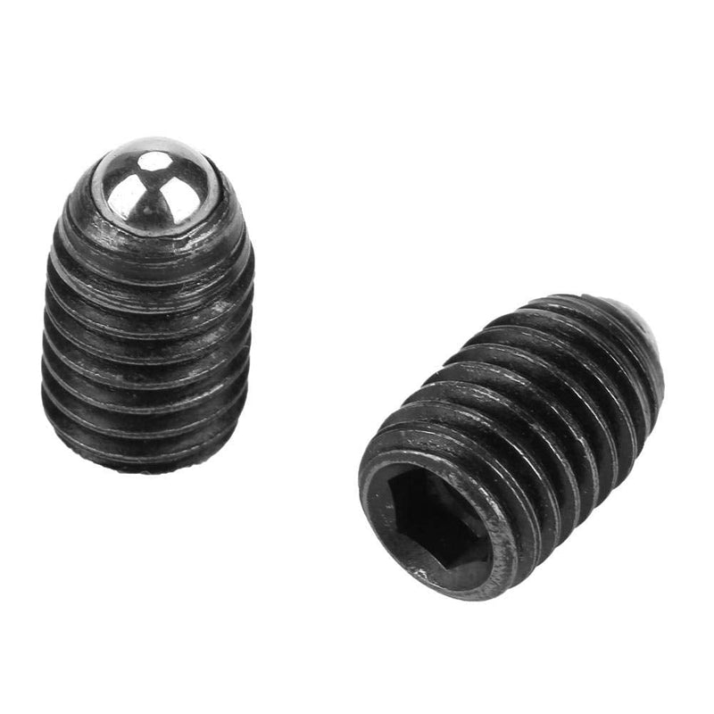 10pcs M8 Carbon Steel Ball Screws, Spring Plunger Set, Hexagonal Socket Ball Plunger M8 * 12 (M812) Screws Fastening Parts Screw Multiple Spring Balls Plunger Flanged Ball Spring ball nut screw （M812）
