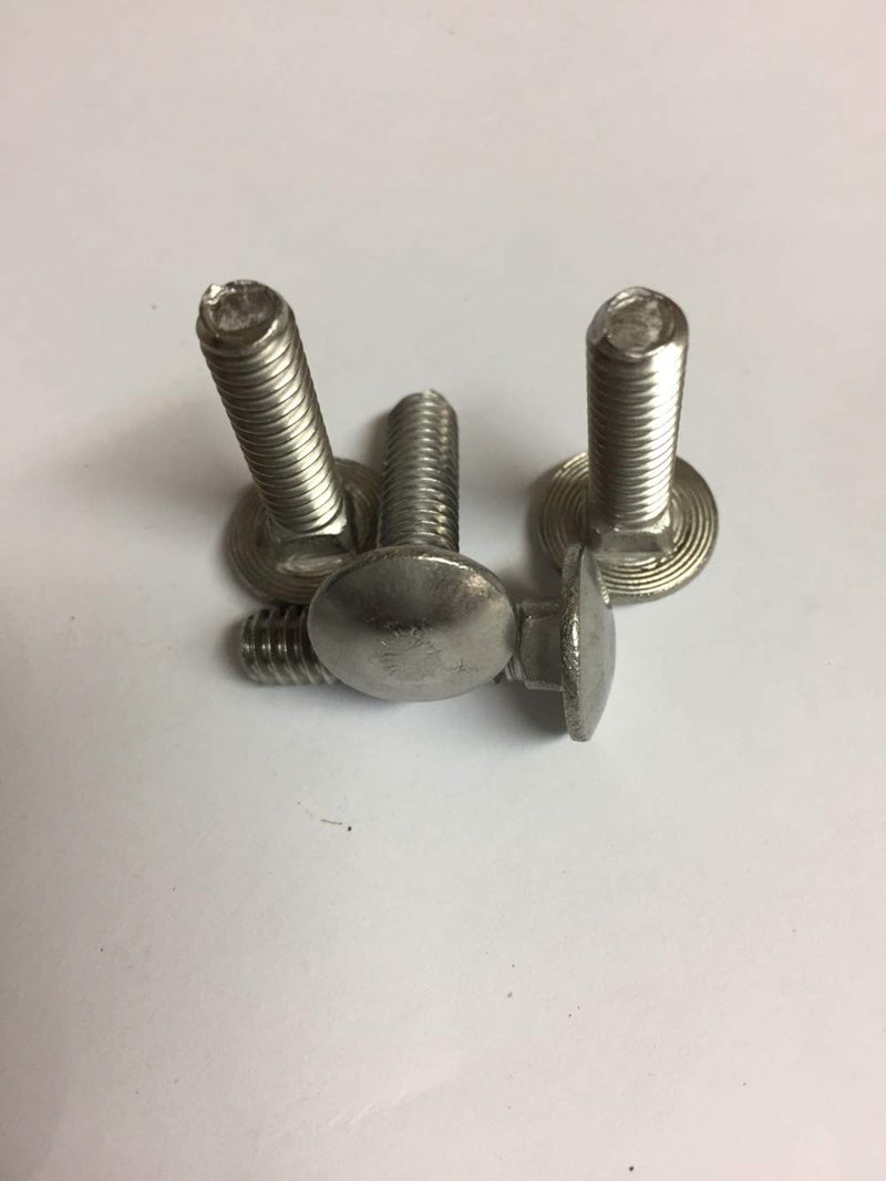 10-Pack 1/4-20 x 3 1/2 Carriage Bolt 18 8 Stainless Steel Fully Threaded BC-1456C188 5 1/4-20 x 3-1/2