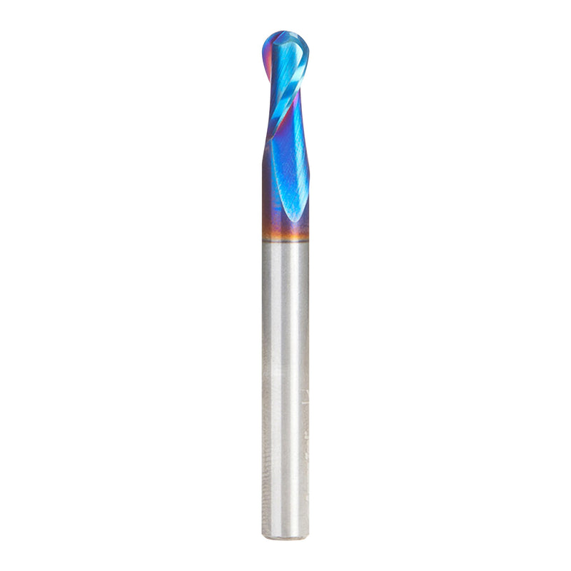 Amana Tool Solid Carbide Spektra Extreme Tool Life Up-Cut Spiral Ball Nose Router Bits, 46426-K 1/8 R x 1/4 D x 1/2 CH x 1/4 SHK x 2-1/2 Inch L x 2 Fl