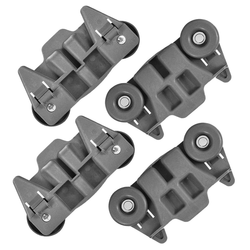 W10195416V W10195416 Dishwasher Wheels Lower Rack Metal shaft Parts by AMI PARTS, Fit for Kitchen-aid Whirl-pool May-tag Ken-more Dishwasher Rack Parts, Replaces 4245021 AP4567523 EAP11722152(4 Pcs) height：2.88in