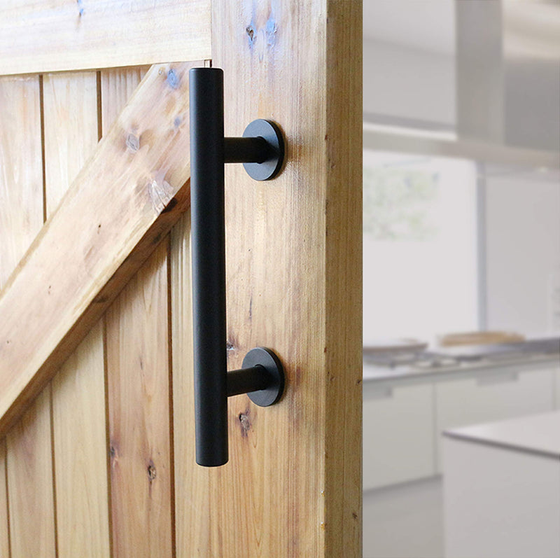 Heavy Duty Barn Door Handle Set, Large Rustic, for Gates Garages Sheds Furniture (Aluminum 12" Handle) Aluminum 12" Handle