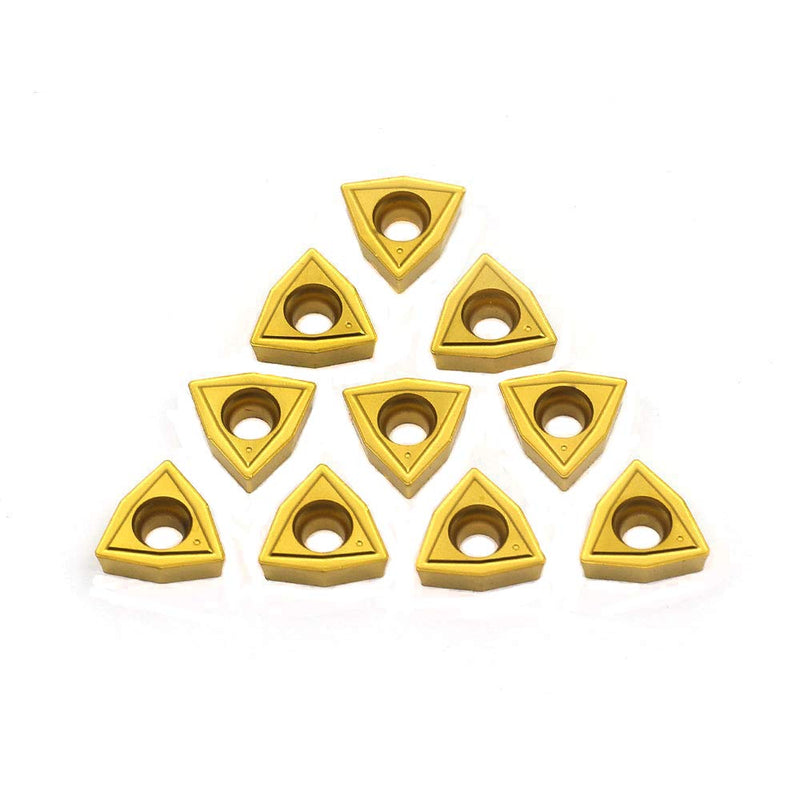 OSCARBIDE WCMT050304(WCMT2.52) Carbide Turning Inserts,WCMT Inserts CNC Lathe Insert for Indexable Lathe Turning Tool Holder Insert Replacement,10 pcs/Pack