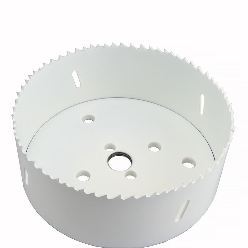 MaxTool 5-1/8" Bi-Metal Hole Saw 130mm Cobalt High Speed Steel M42 Bimetal Holesaw with 1.5" Deep 5/8-18 Thread for Metal Wood Plastic; BM42W44R508