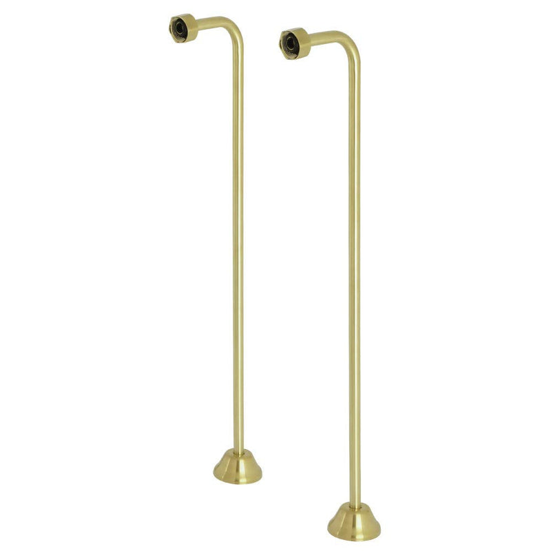 Kingston CC467 Single Offset Bath Supply, Brushed Brass