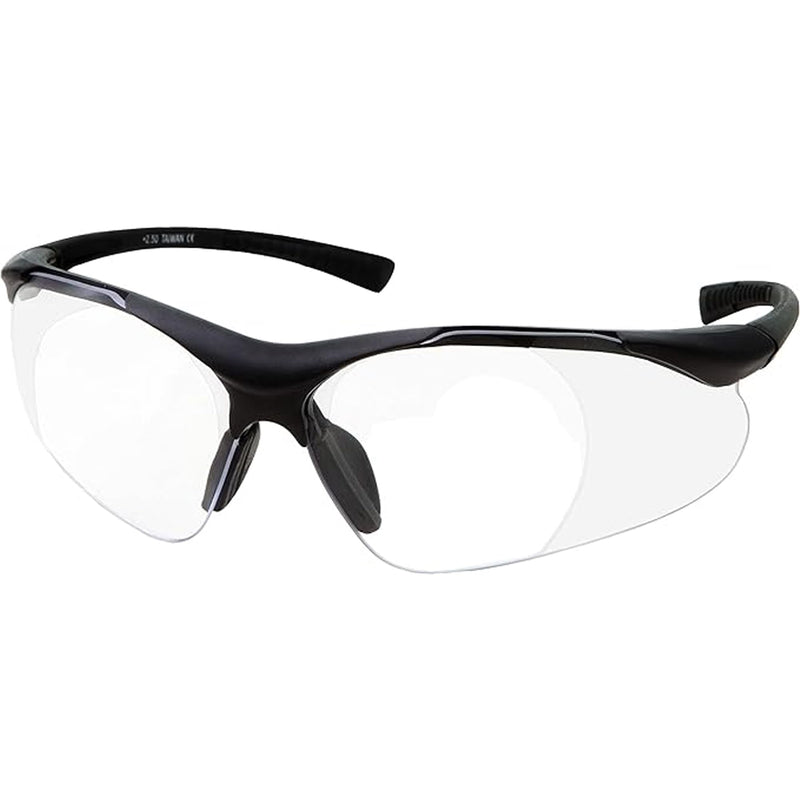 grinderPUNCH Full Lens Magnification Safety Glasses Readers ANSI Z87 Impact Resistant Diopter Magnifying Reading Glasses +2.00 Diopter