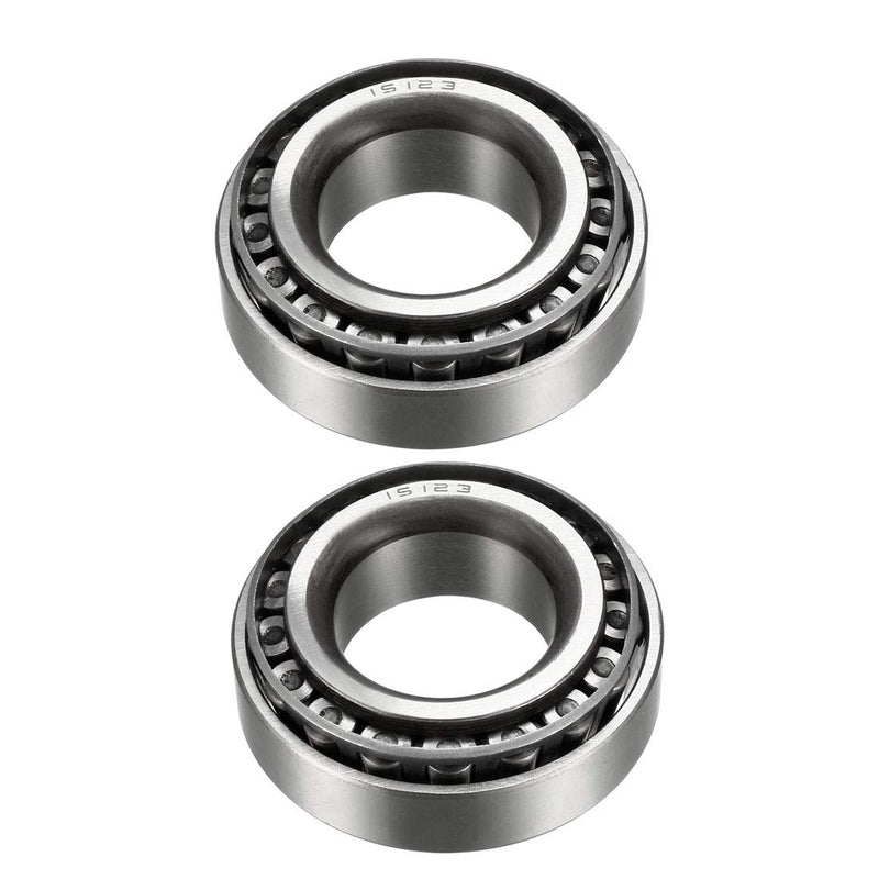 uxcell 15123/15245 Tapered Roller Bearing Cone and Cup Set 1.25" Bore 2.4409" O.D. 0.715" Width 2pcs 1.25"x2.4409"x0.715"