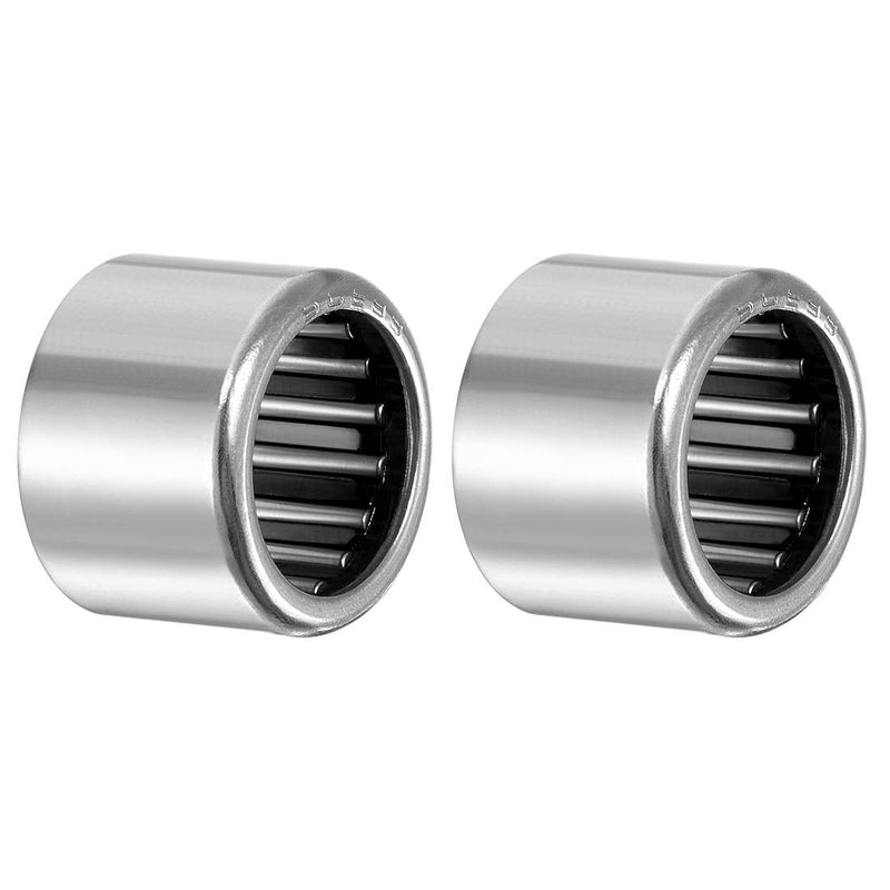 uxcell SCE99 Needle Roller Bearings, Drawn Cup Open End, 9/16" Bore 3/4" OD 9/16" Width 2pcs 9/16x3/4x9/16"