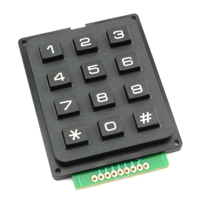 Tegg 1PC 3x4 Keypad MCU Board Matrix Array Switch Tactile Keypad 12 Button Phone-Style Matrix Keypad for Arduino Raspberry Pi