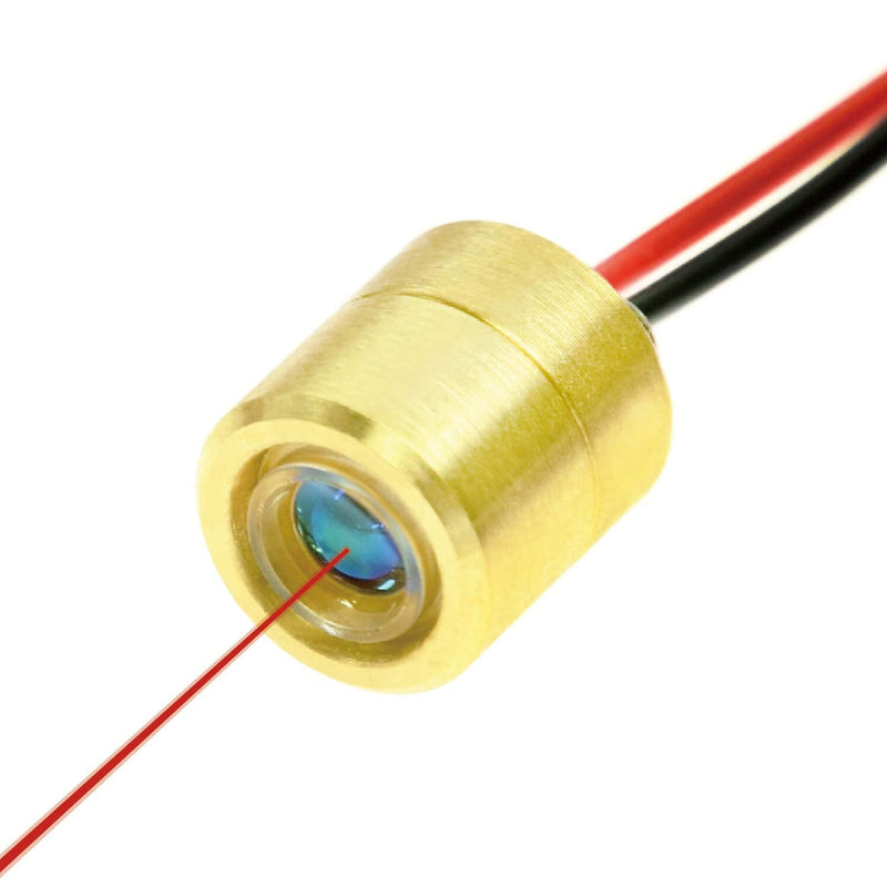Mini Dot Size Red Laser Module VLM-635-63 LPO-200, Class 1 Eye-Safe, laser dot size only 0.13mm (130 micro meter), Focus at 20cm Focus: 20cm