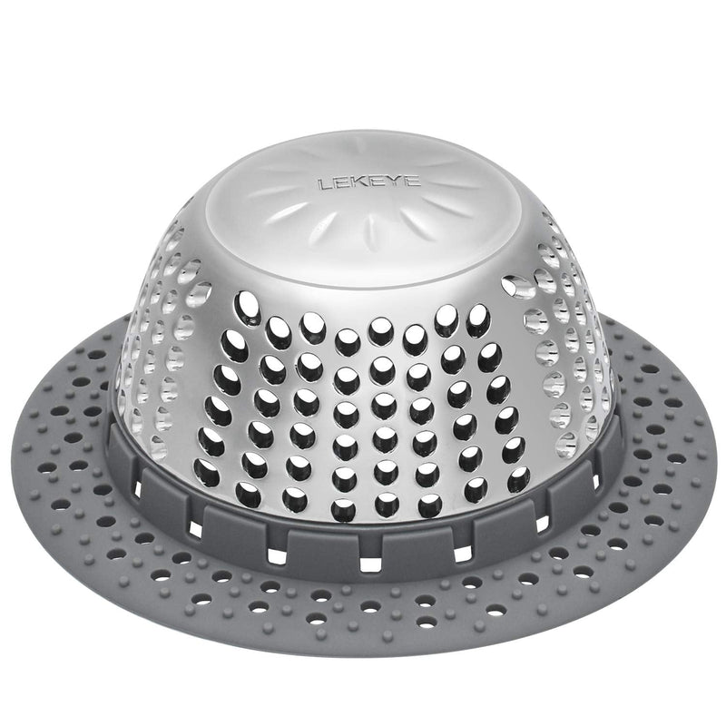 LEKEYE Drain Hair Catcher/Bathtub Drain Cover/Drain Protector for Pop-Up & Regular Drains(Patented Product) 7070