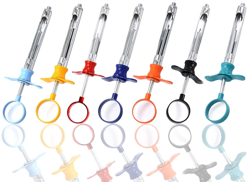 Dental Syringe 1.8ml Set of 7 Stainless Steel Dental Instrument (7 Color)