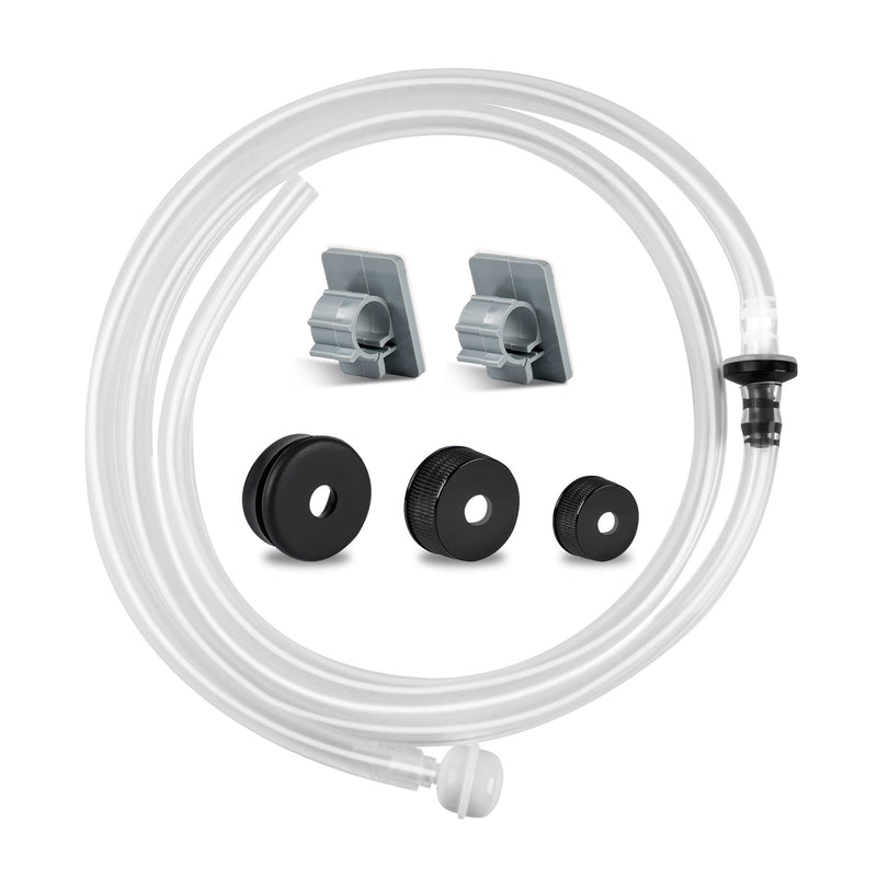 Sink Soap Dispenser Tube Kit, 47” with Upgraded Check Valve, Never Fill The Little Bottle Again (White-1pcs) White 47"