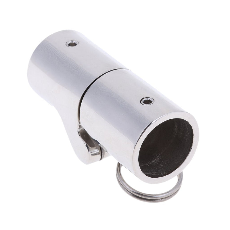 316 Marine Stainless Steel 1" Boat Rail Fittings - Folding Swivel Tube Pipe Connector Joint - Pole Railing Mast Canopy