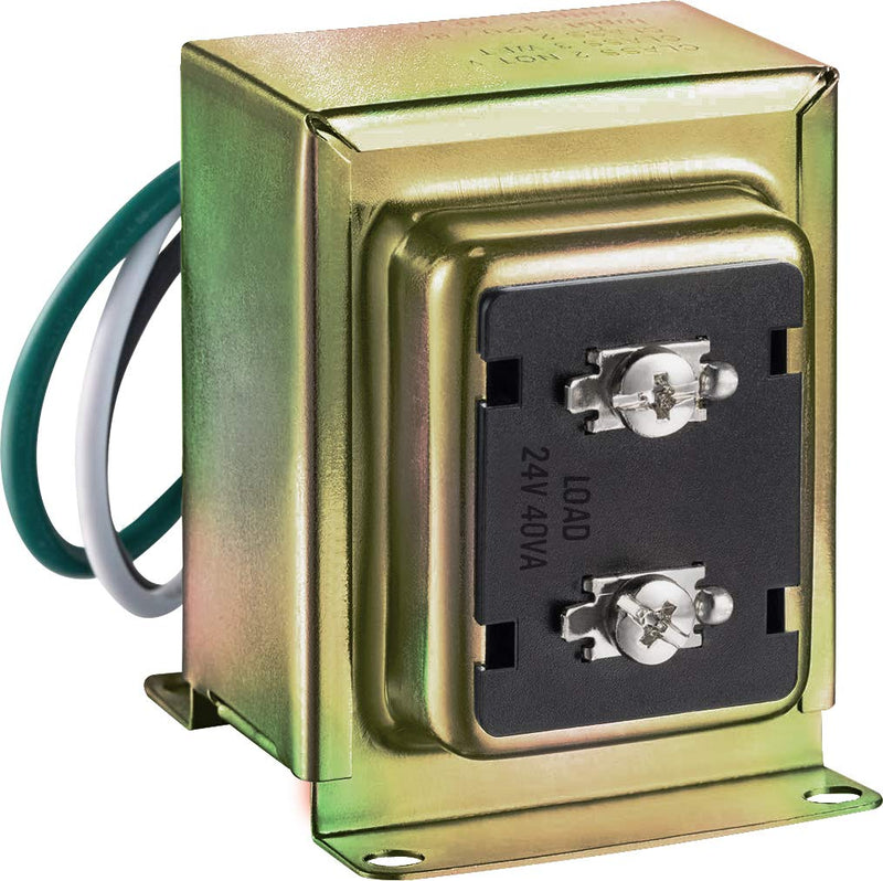 Newhouse Hardware 40TR 24-Volt 40vA Wired Door Bell Transformer for Powering Multiple Smart Doorbells and Thermostats, Gold 24V, 40VA