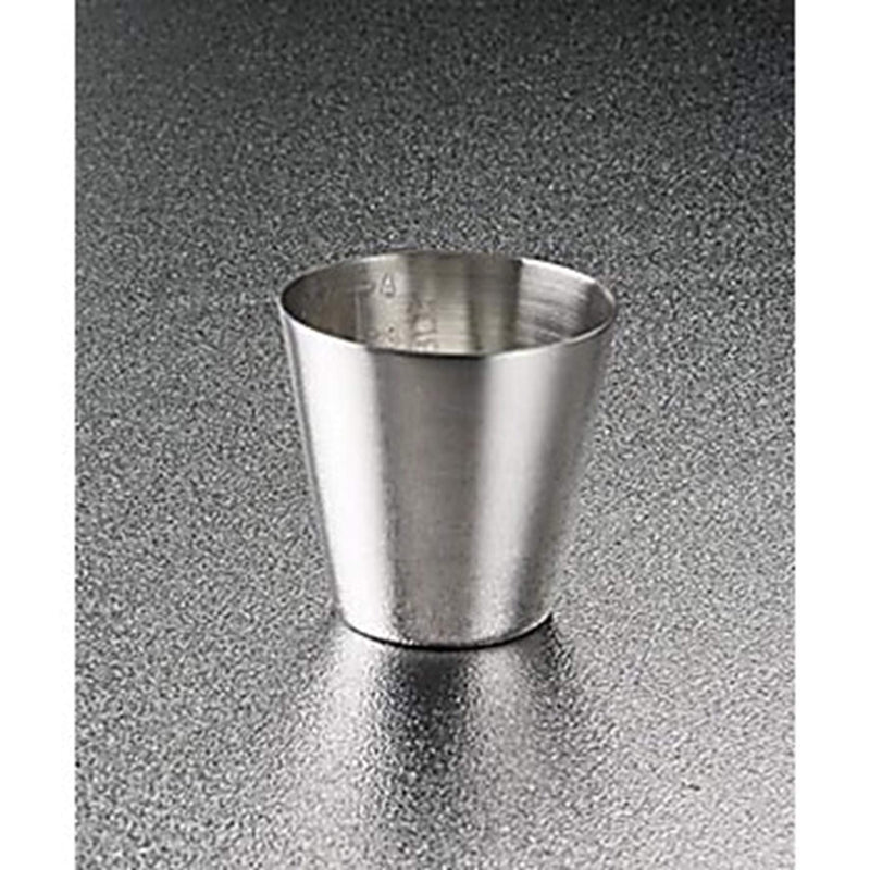 Dukal TEC 4241 Stainless Steel Graduated Medicine Cup, 2 oz