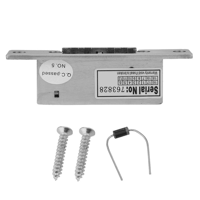 Adjustable Narrow Electric Strike Door Lock - Stainless Steel, Double Unlock Mode, Suitable for Wood/Metal/Fireproof Doors - 300kg Holding Strength