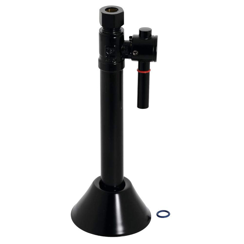 Kingston CC83250DL O.D. Comp Straight Shut-Off Valve, Matte Black