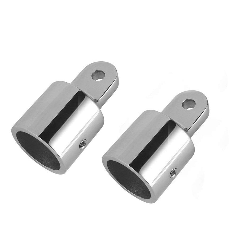 1-1/4 inch(32.8 mm) Bimini Top Cap Eye End Boat Fitting Stainless Steel 316 Boat Marine Hardware Fits 1-1/4 inch O.D. Round Tubing,2Pcs 32