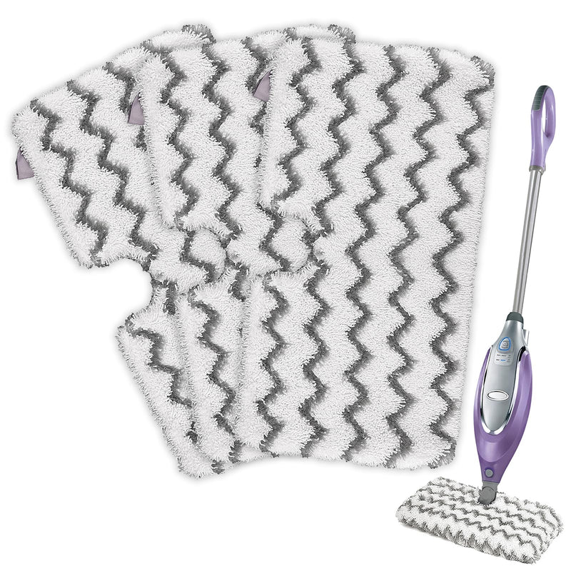 Tidy Monster Steam Mop Pads with Scrub Strips Microfiber Replacement Pad Refills for Shark Steam Pocket Mop S3500 Series S3501 S3601 S3550 S3801 S3901 SE450 S3601D S3901D (3pc-White) 3 Pack White